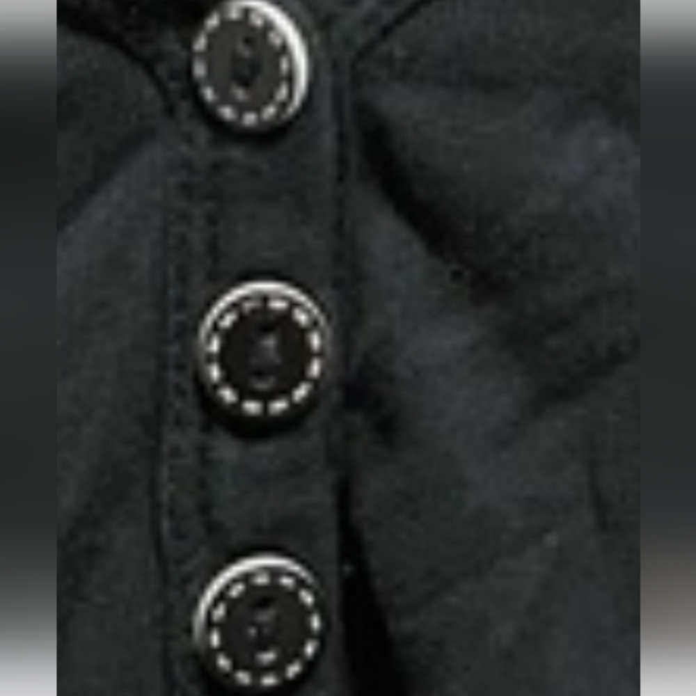 Y2k Medium Black V-Neck Buttoned Womens Top Old Navy - Picture 5 of 13